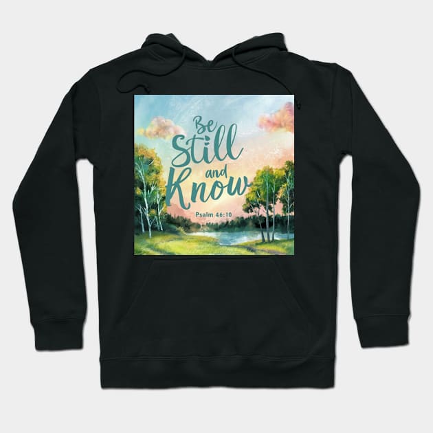 Be Still and Know Hoodie by YomaEnwere Designs